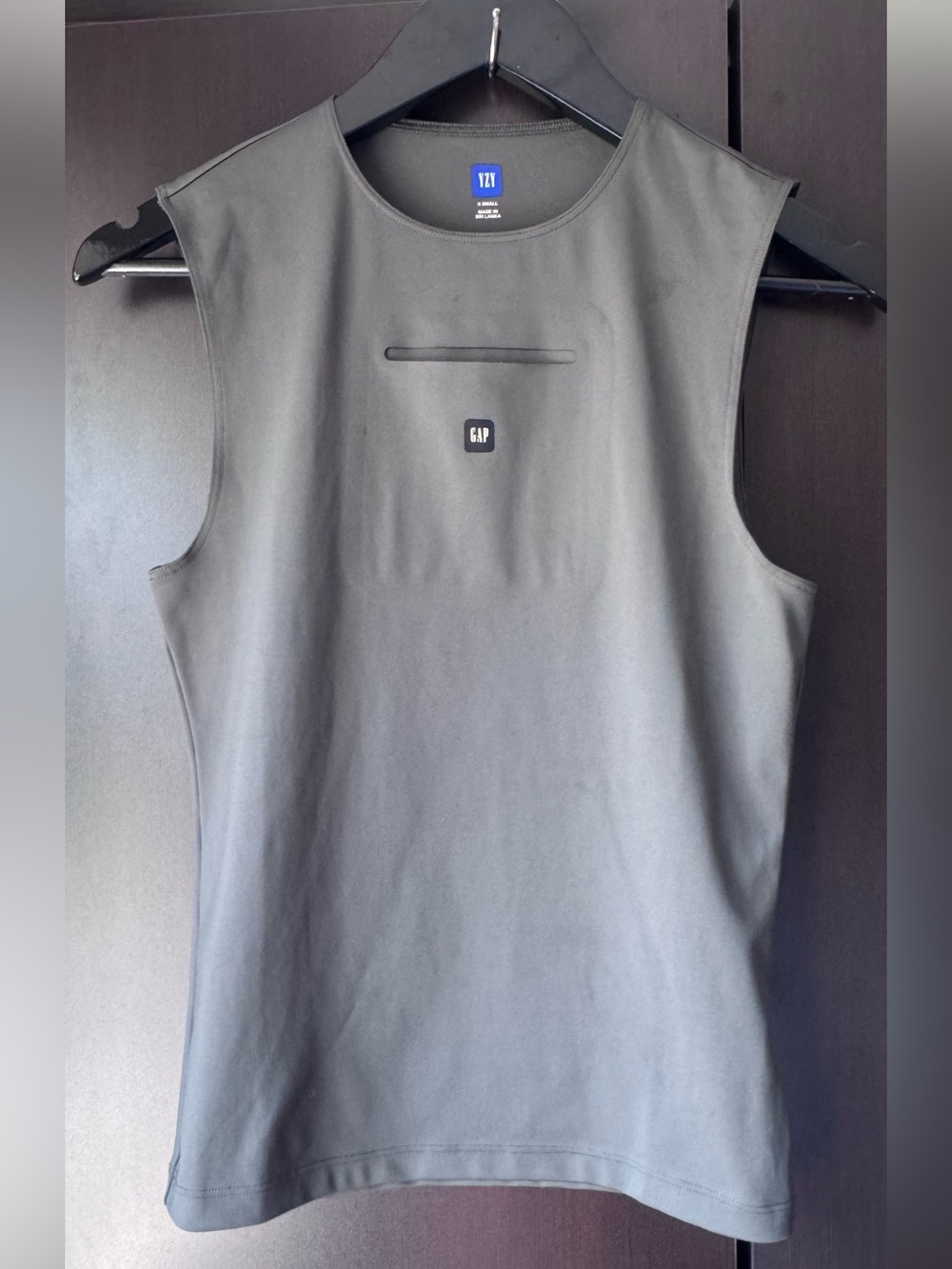 Yeezy Gap by Balenciaga Sleeveless Second Skin Top Dark Green Unisex XS EUC
